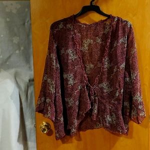 Sheer overpiece 26/28 floral